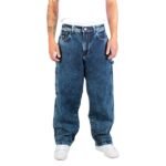 Jeans Carpenter Real Baggy Serpiente Azul Washed Old Tree